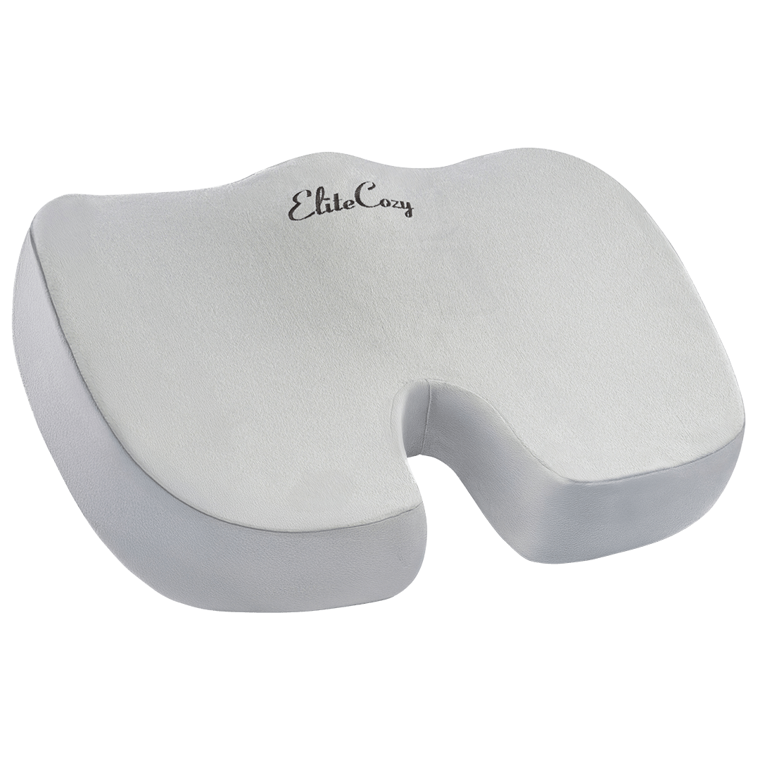 gel enhanced memory foam seat cushion (gray)