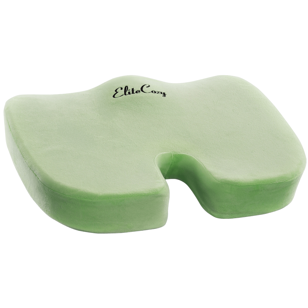 gel enhanced memory foam seat cushion (lime green)